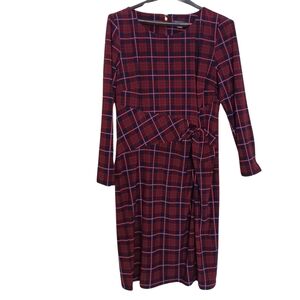 Tommy Hilfiger Women's Sheath Dress - Sky Captain/Black Cherry